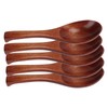 5Pcs Wooden Spoons Natural Safe Comfortable Light Weight Delicate Sturdy