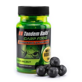 Tandem Baits Carp Food Perfection Mini Oil Hookers Black Halibut Carp Feed Carp Fishing Bait for Large Fish Fishing Carp Accessories for Professionals & Hobby Anglers Fishing Feed 12 mm 50 g