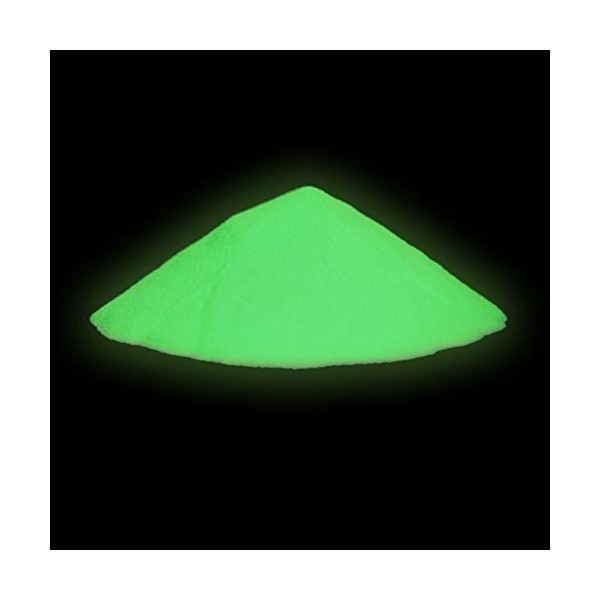 neon nights Pigmenti in Polvere - Polvere Colorata Fluorescente, 100 g - Vernice Colorante Pigmentata di Colore Giallo Verde Visibile al Buio