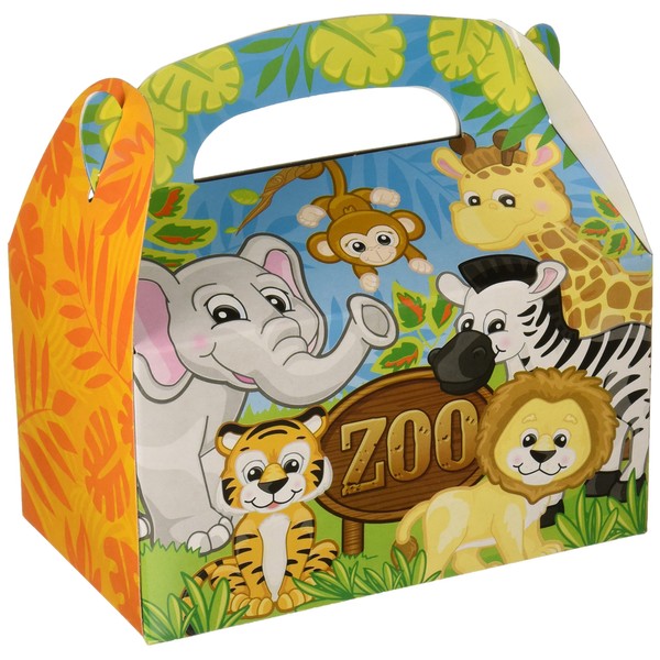 Adventure Planet 6.25-inch Zoo Animal Treat Boxes (Bulk 12 Pack Boxes)