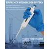 PRECIPETTE 0.1 - 2.5 μl pipettes, pipettor, micropipette, laboratory, single