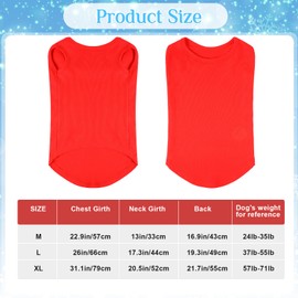 Huhumy 8 Pcs Dog Costume Outfits Red Soft Breathable Shirts and Pet Leg Warmers Red and Blue Stripes, Dog Wig Blue Short Puppy Pet for Cosplay Party(Medium)