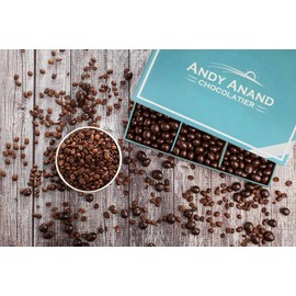 Andy Anand Vegan Dark Chocolate Covered Coffee Espresso Beans, Handcrafted with Love and All-Natural Ingredients. Gift Boxed for the Perfect Indulgence! (1 lb)