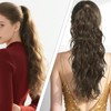 ELNX Ponytail Extensions 18 Inch Curly Ponytail Extensions Clip in