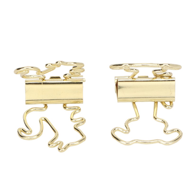 100Pcs Binder Clips Cute Animal Shaped Handle Sturdy Metal Multi