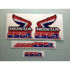 Blue  Honda 1986 86 85 ATC ATC250R 1986 Decals 250R ATC