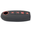 2 PCS Silicone 4 Button Remote Control Key Case Fob