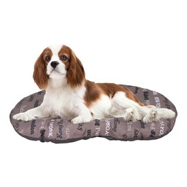 FERPLAST Hundebett & Katzenbett - Hundebett Mittel - Hundebett Waschbar - Hundekissen - Matte für Hundehütten, Zwinger und Auto - Hundebett Flauschig - Relax - 65 x 42 CM, M, BRAUN