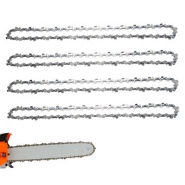 MospdyGear 4Pcs Chainsaw Chain 3/8" LP Pitch, 0.050" (1.3 mm) Gauge for 14" (35 cm) Bar 52 Drive Links, Low-Kickback Chainsaw Chain Replace for More and Other Chainsaws