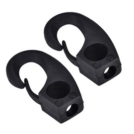 Kayak Cord Buckle, 6 Pcs Kayak Lashing Multi Purpose Durable High Strength Black Nylon Clip Lashing Hooks for Kayak Canoe Bungee