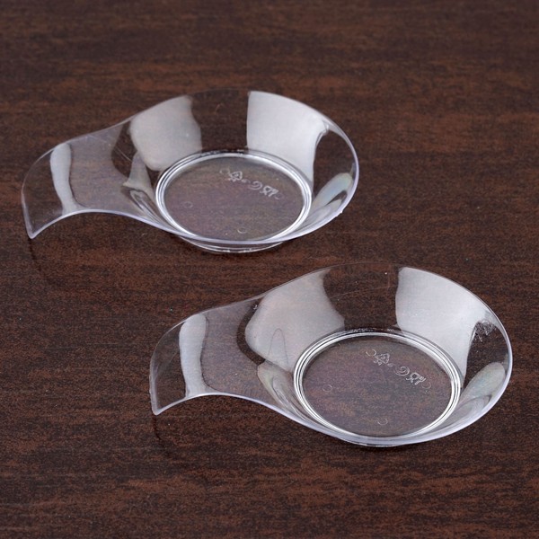 TABLECLOTHSFACTORY 120 Pcs - Clear Ravishing Handled Round 2.75" x