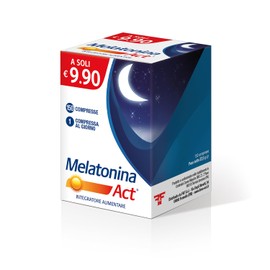 Melatonina Act 1mg, Integratore Alimentare a Base di Melatonina 1MG, Confezione da 150 Compresse