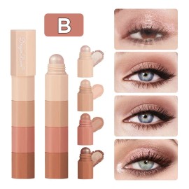Sombra Para Ojos En Barra Varios Tonos Perla Impermeable 4