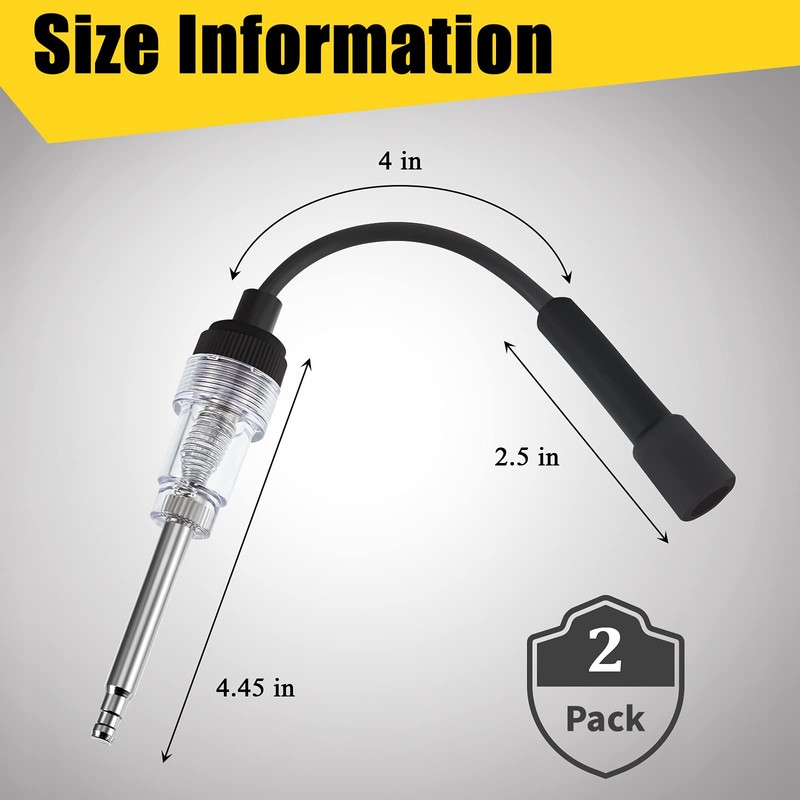 Inline Spark Plug Tester Engine Ignition Tester Straight Boot Ignition