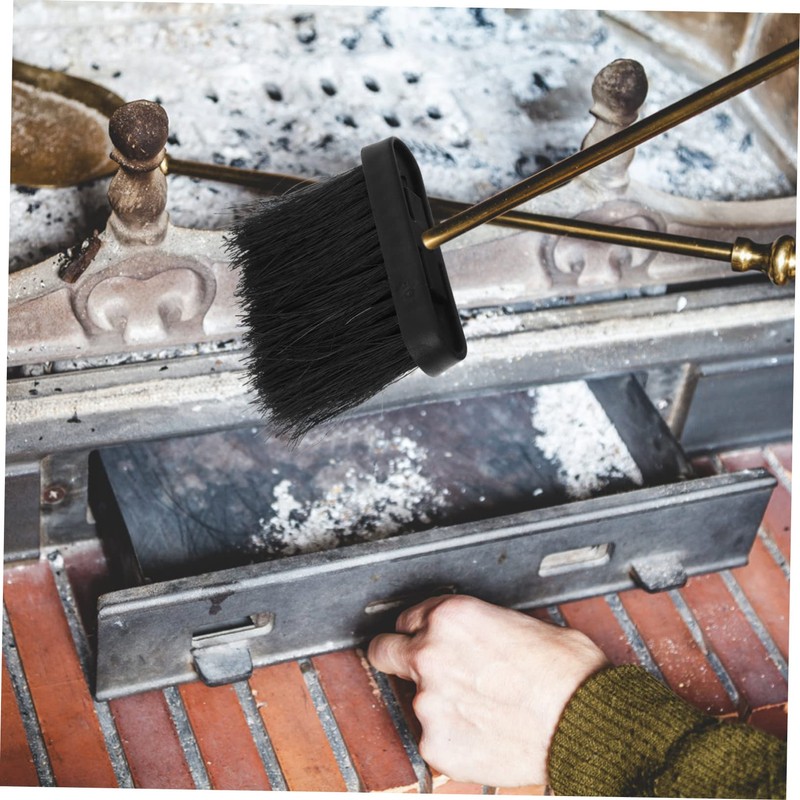 MERRYHAPY 2pcs Replacement Brush for Fireplace Cleaning Duster Brush for
