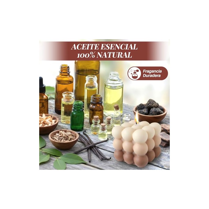 Nasjac Velas Aromaticas Regalo para Mujer, 6 Velas Perfumadas de