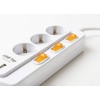 NEUVIELE Power Strip with 2 USB, 2-Way 3-Way Surge Protection,