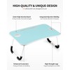 FISYOD Foldable Laptop Table, Portable Lap Desk Bed Table Tray,