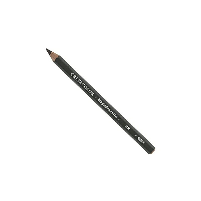 CRETACOLOR MegaGraphite Pencil, 2B, Graphite