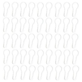 Transun Moo 500Pcs White Safety Pins 0.8" Metal Bulb Pins Gourd Pin Clothing Tag Pins Calabash Pin for DIY Craft, Home Accessories