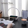 WILIT Bedside Lamp with Alarm Clock,Touch Lamp with Wireless Charger,Nightlight