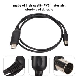 8 Pin Mini Din to USB 8 Pin Din Female to USB Cable PVC Write Frequency Cable 8 Pin Mini Din Plug Stable USB Programming Cable for Ft‑100D Ft‑817 Ft‑857 Ft‑897 Ct‑62