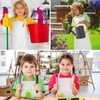 PLULON 12 Pcs Kids Aprons with 2 Pockets Painting Aprons