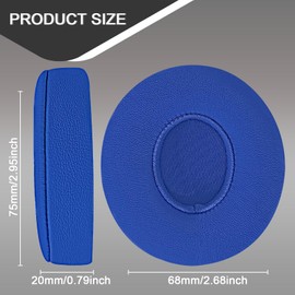 Replacement Ear Pads for Beats Solo 2 & Solo 3 Wired & Wireless Headphones, Ear Cushions, Ear Cups Cover Repair Parts (Blue)