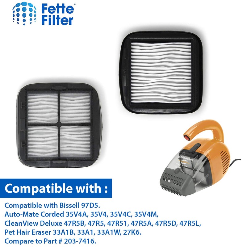 Fette Filter Filtro de vacío compatible con Bissell 97D5. Compare