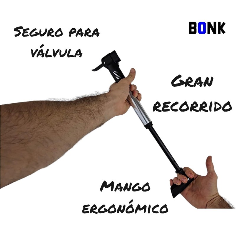 Bomba para Bicicleta 100psi Bomba De Aire Compatible con Válvula