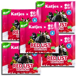 Katjes Red List Edition 5 x 175 g Pack of 5