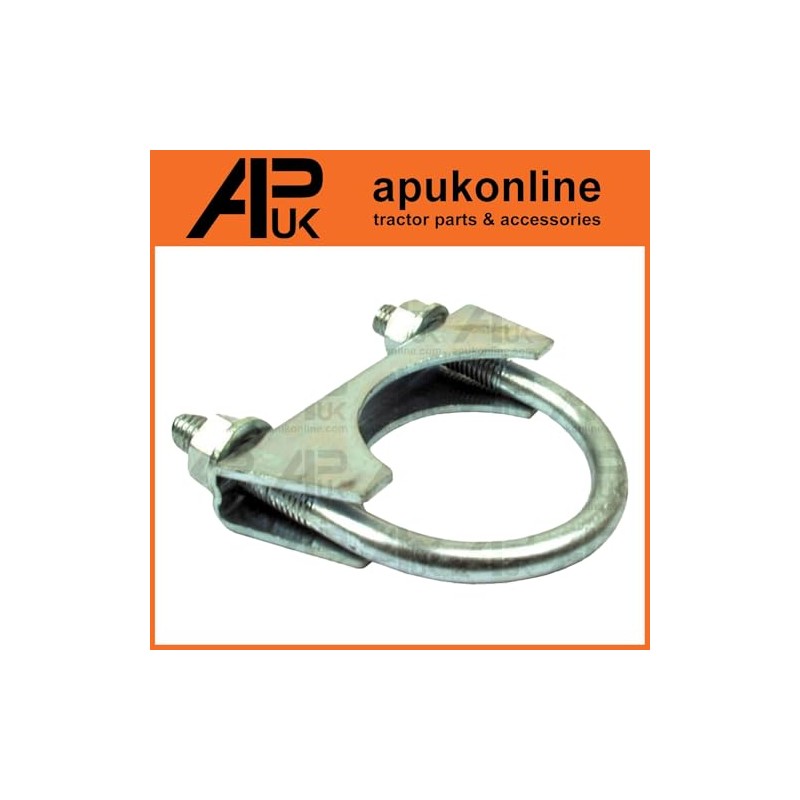 APUK 2x Exhaust Silencer Clamp 45mm M8 Replacement for John