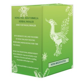 HONG THAI New Herbal Inhaler Cotton Oil Green Pack of 1
