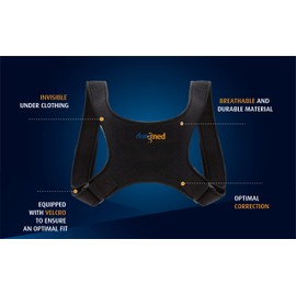 Dunimed Posture Corrector - For Healthy Posture Without Back Pain - Back Strap - Straightener Back - Posture Trainer - Unisex