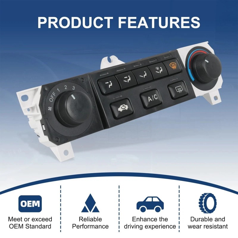 SHENKENUO Heater A/C AC Switch Climate Control Module For 1998-2004