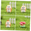 CAXUSD 2sets Miniature Hedgehog Figurines Decorative Hedgehog Models for Home