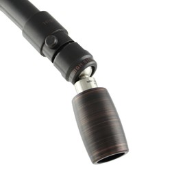 High Sierra Showerheads® - Solid Metal 1.25 GPM Low Flow Shower Head with Trickle Valve - Upgraded Version - Hides Shower Arm Threads (For Standard 45 Degree or Straight Shower Arms Only) - ORB