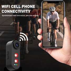 SENECESLI Vista Posteriore in Bici con Luce di Coda, Registratore Ciclistico da 1080p con Batteria Ricaricabile da 5000 MAh per Mountain Bike, Bici E (32G)