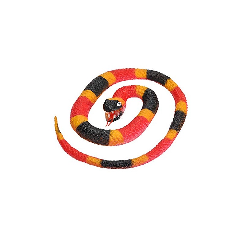 Wild Republic Coral Snake, Rubber Snake Toy, Gifts for Kids,
