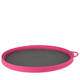 Lifeventure Silicon Ellipse Collapsible and Portable Flexi-Plate for Camping, Travel & Outdoor - Pink