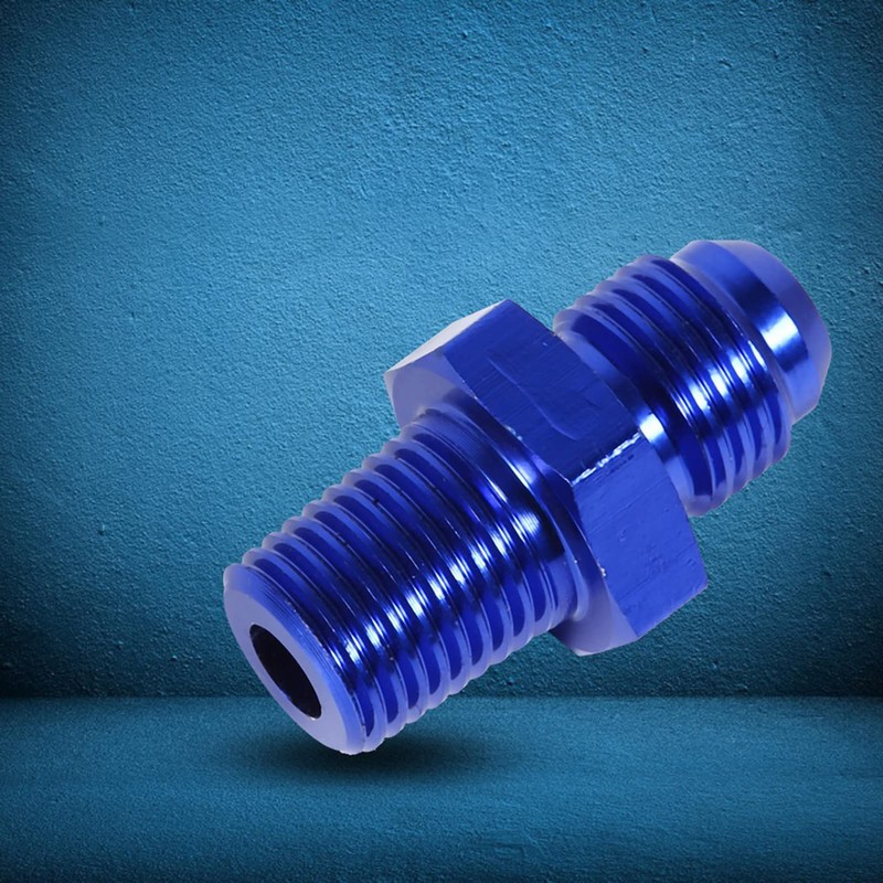 Auto E Aluminium AN6 to NPT /4 Connectors Straight A