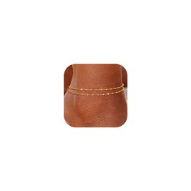 LOYALLOOK Ankle Bracelets for Women Waterproof, 14K Gold Plated Layered Anklets Non Tarnish, Dainty Anklet Bracelets Adjustable Summer Beach Foot Jewelry