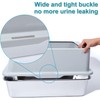 Nyutu XL Stainless Steel Litter Box, Extra Large High Sided