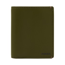 Fossil Wallet for Women Logan, Printed PVC/Polyurethane Trim Tab Clutch Black 17.1 cm L x 1.9 cm W x 8.9 cm H SL7827104, Green