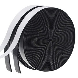 Weather Stripping Door Seal Strip for Doors and Windows, Foam Insulation Tape Self Adhesive,Sound Proof,Weatherstrip,Pipe Cooling, Air Conditioning Seal Strip (W:1In xT: 1/8In XL: 33Ft x 2 Roll)