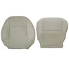 Priprilod Tan Perforated Leather Driver Side Bottom Replacement Seat Cover