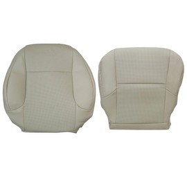 Priprilod Tan Perforated Leather Driver Side Bottom Replacement Seat Cover & Top Lean Back Compatible with Lexus GX460 2010 2011 2012 2013 2014 2015 2016 2017