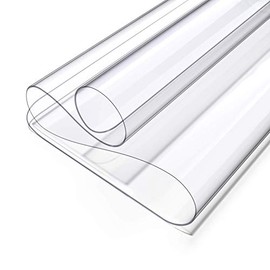 Oterri - Tapete transparente para computadora, 60 x 35 cm, resistente al calor, impermeable, PVC, borde redondo, duradero, protector de computadora, antiestático, protector de mesa