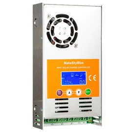 Makeskyblue 72V 30A MPPT Solar Charge Controller, V125 Version, Max 102V 3600W PV Input, LCD Display, Compatible with Lithium AGM Lead-Acid Batteries for Solar System
