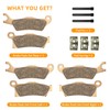 Front & Rear Brake Pads Sintered for Can Am Outlander
